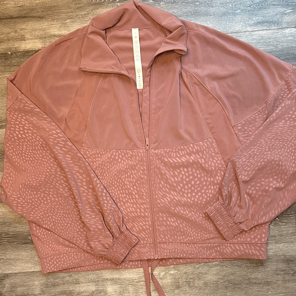Lululemon Pink Light Weight Zip-Up Jacket